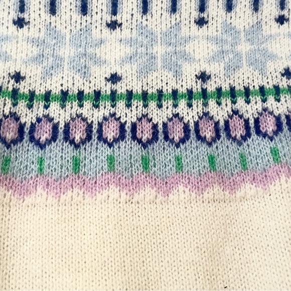 Old Navy Holiday Boxy Poly/Wool
Blend Sweater Women’s 2XL Cream Multicolor NWT - Picture 6 of 11